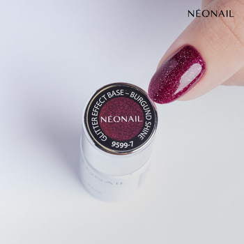 Esmalte semipermanente 7,2 ml - Glitter Effect Base Burgund Shine
