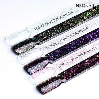 Esmalte semipermanente 7,2ml - Top Glow Violet Aurora Flakes