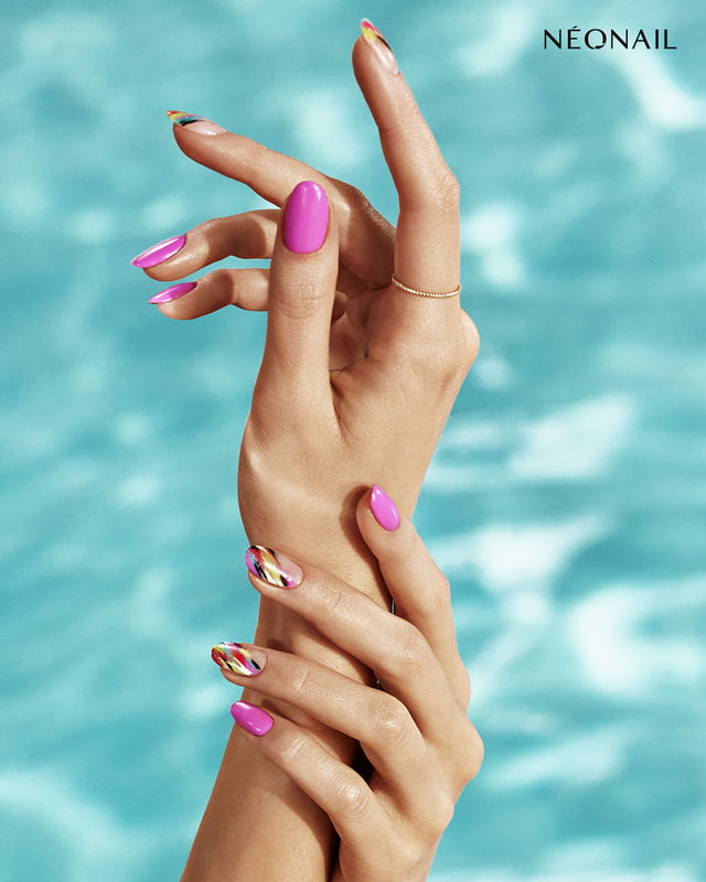 Manicura rosa