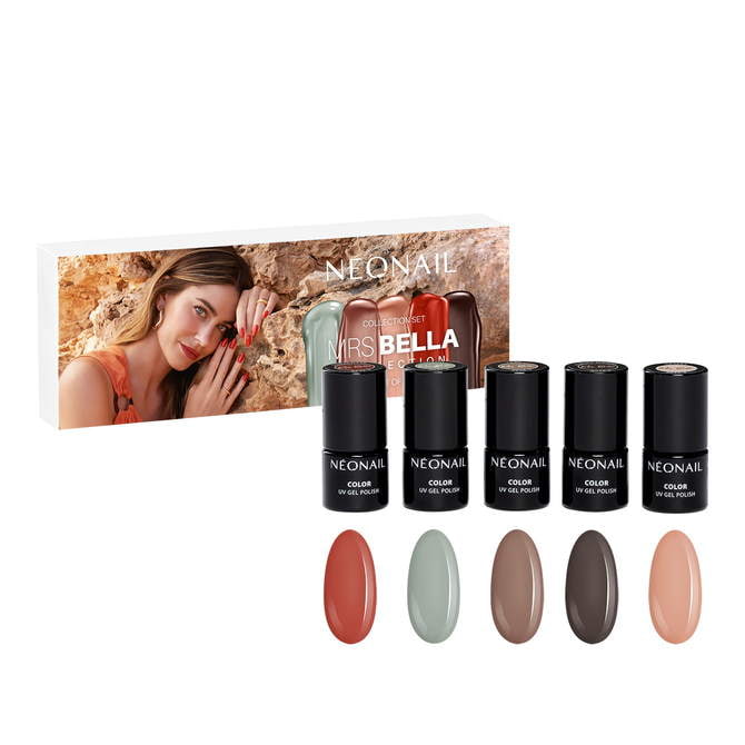 Kit de manicura semipermanente - Mrs Bella The Art of Nature Collection Set