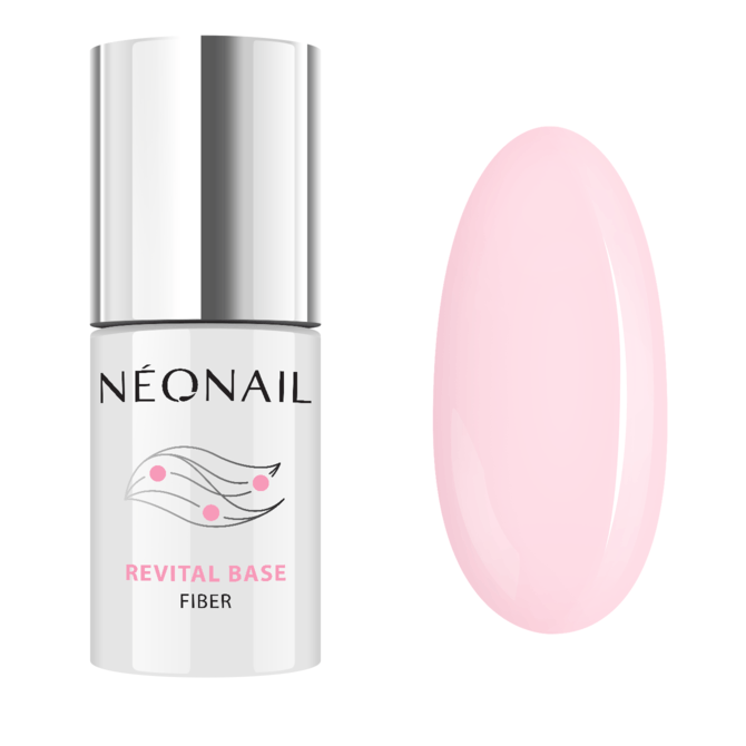 Esmalte semipermanente 7,2 ml - Revital Base Fiber Rosy Blush