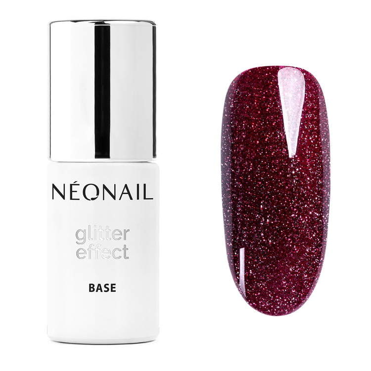 Esmalte semipermanente 7,2 ml - Glitter Effect Base Burgund Shine