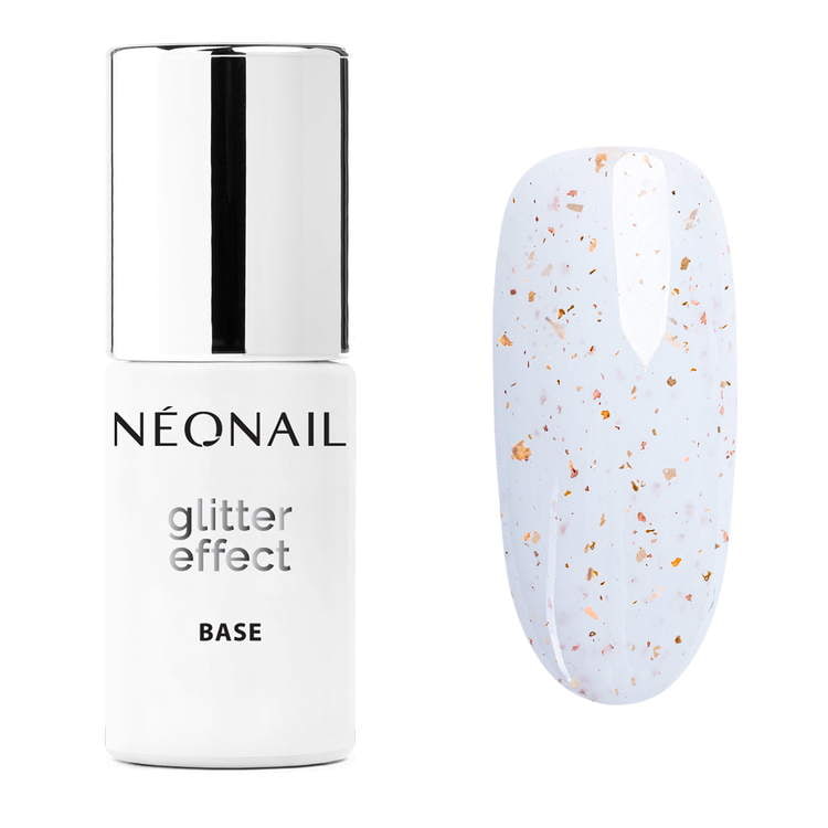 Esmalte semipermanente 7,2 ml - Glitter Effect Base White Sparkle 