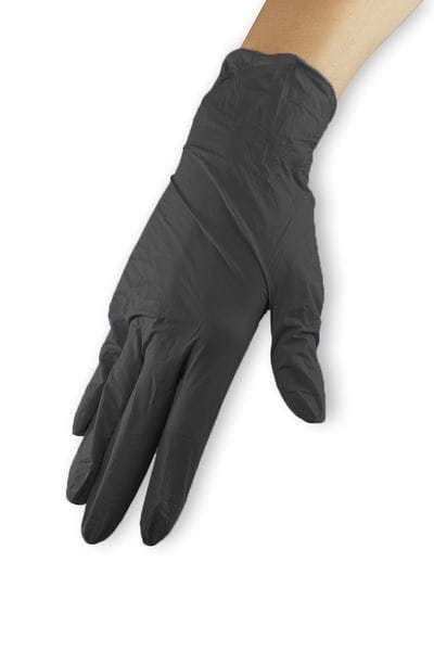Guantes de nitrilo - negro, M