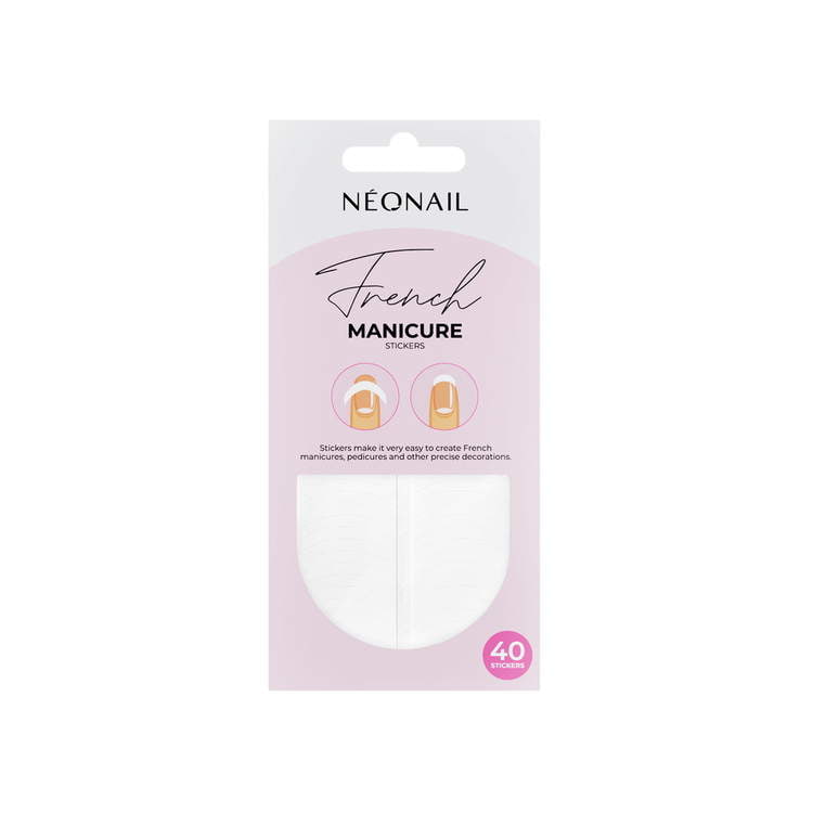 Plantillas redondas para manicura francesa 40 pcs. - 01