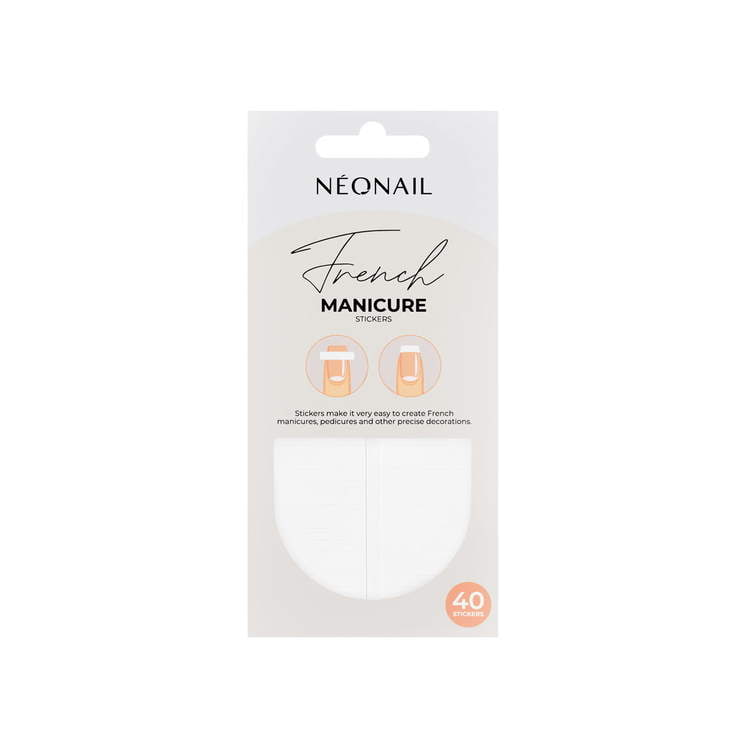 Plantillas rectas para manicura francesa 40 pcs. - 02