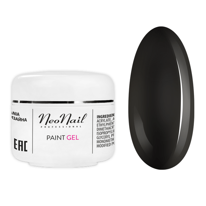 Paint UV/LED Gel 5 ml - Black Pearl